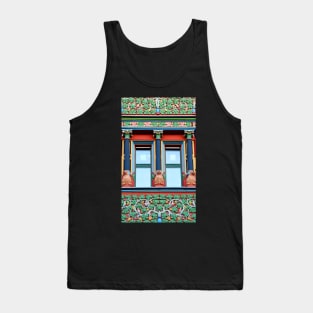 Town Hall Window With Monkeys Tank Top